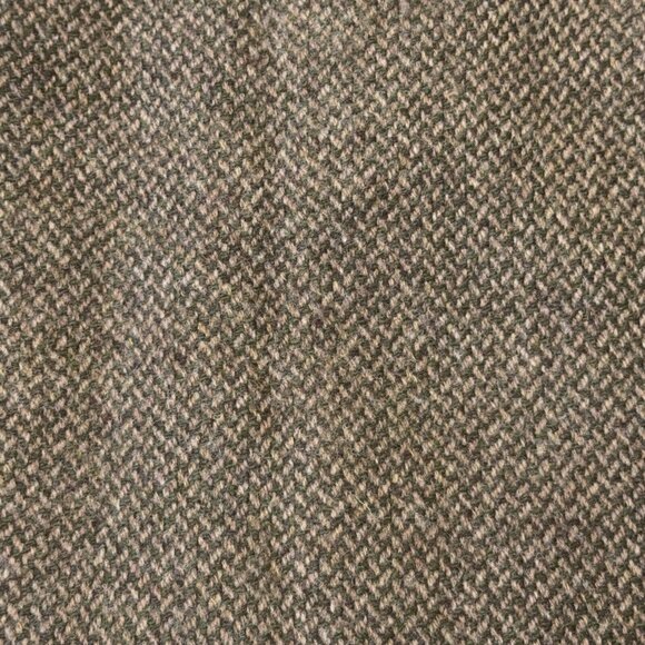 Vtg Lauren Ralph Lauren Wool Tweed Skirt Sz 12 Olive Green Beige Lined A Line - Picture 5 of 9